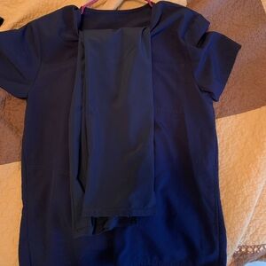 Navy Blue Scrub Set
